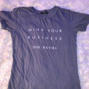 Grey short sleeve shirt